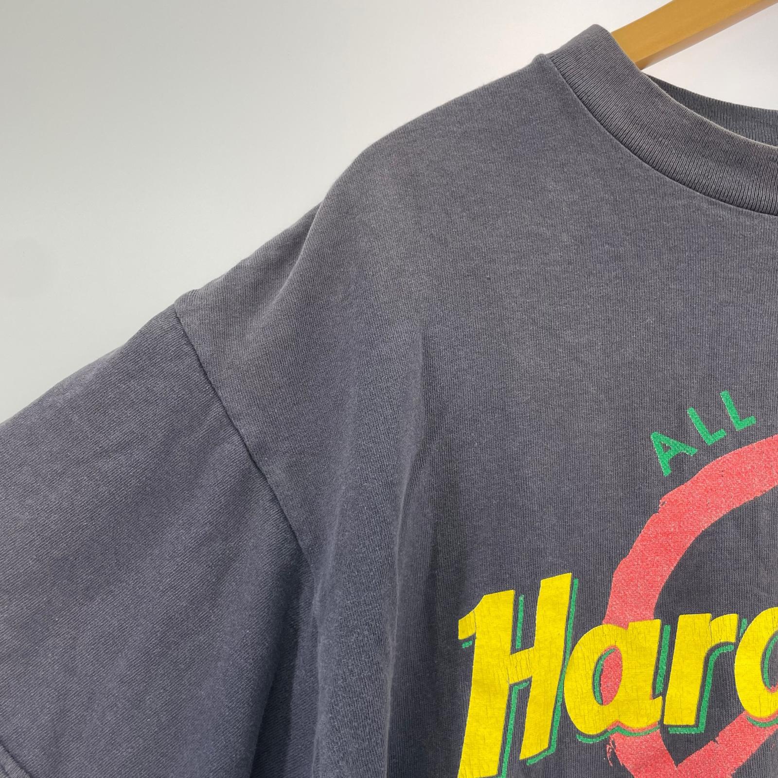 半袖Tシャツ 90s Hard Rock USA製 ピースマーク SAN DIEGO M M ネイビー
