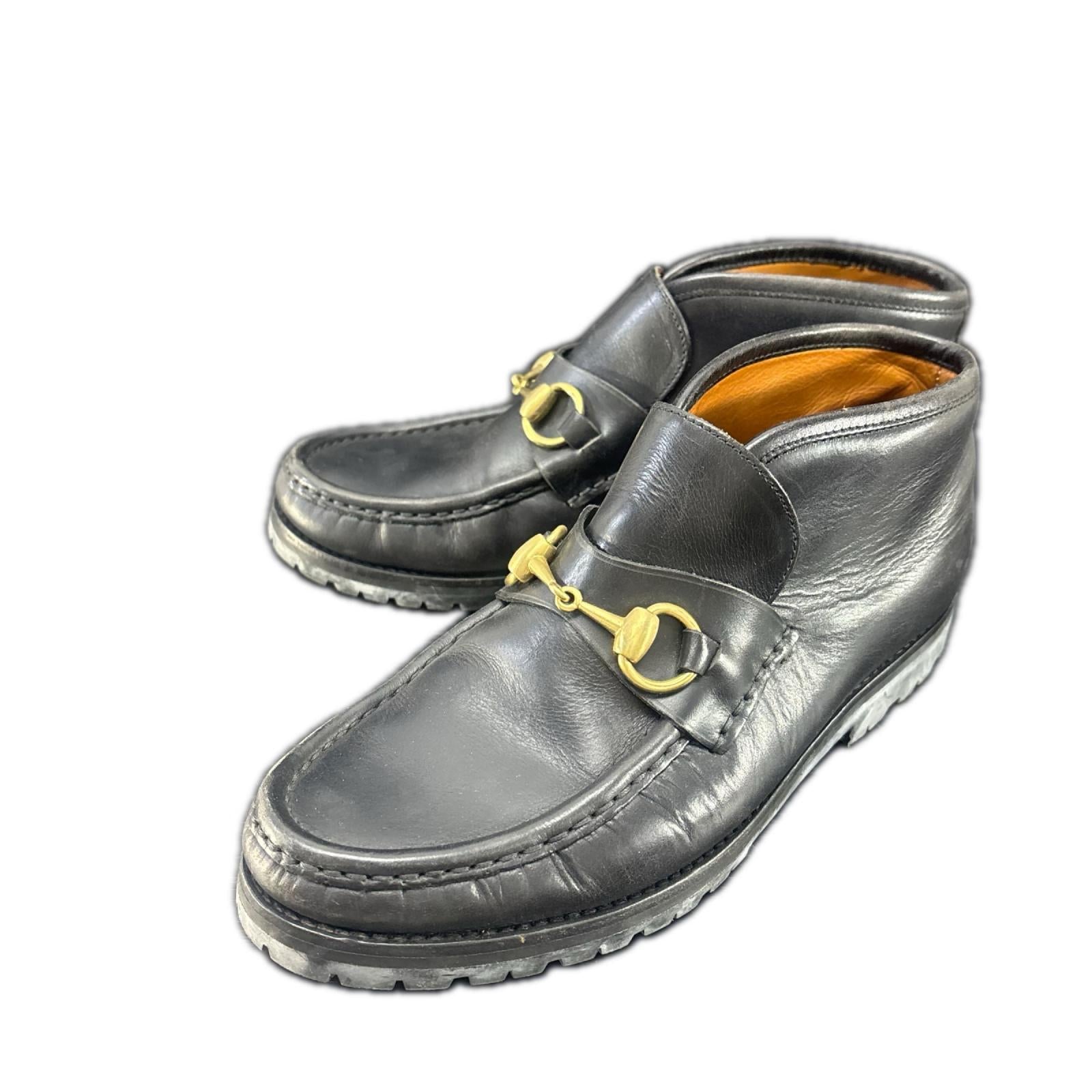 ホースビットモカシン レザー 黒 36(1/2)