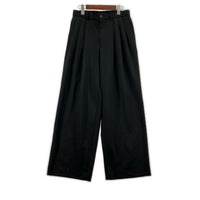 パンツ TRIPLE PLEATED WIDE TROUS ブラック 3 3 ブラック