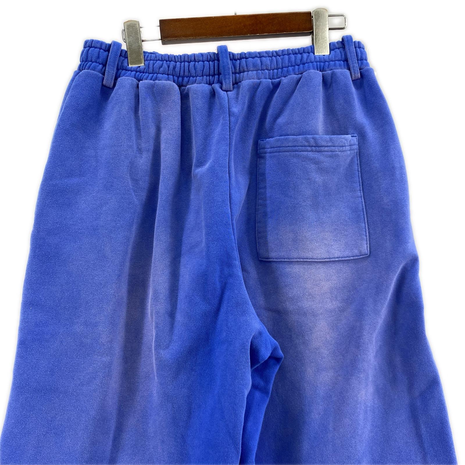 パンツ ルーズフィットフェードスウェットパンツ ブルー M M パープル