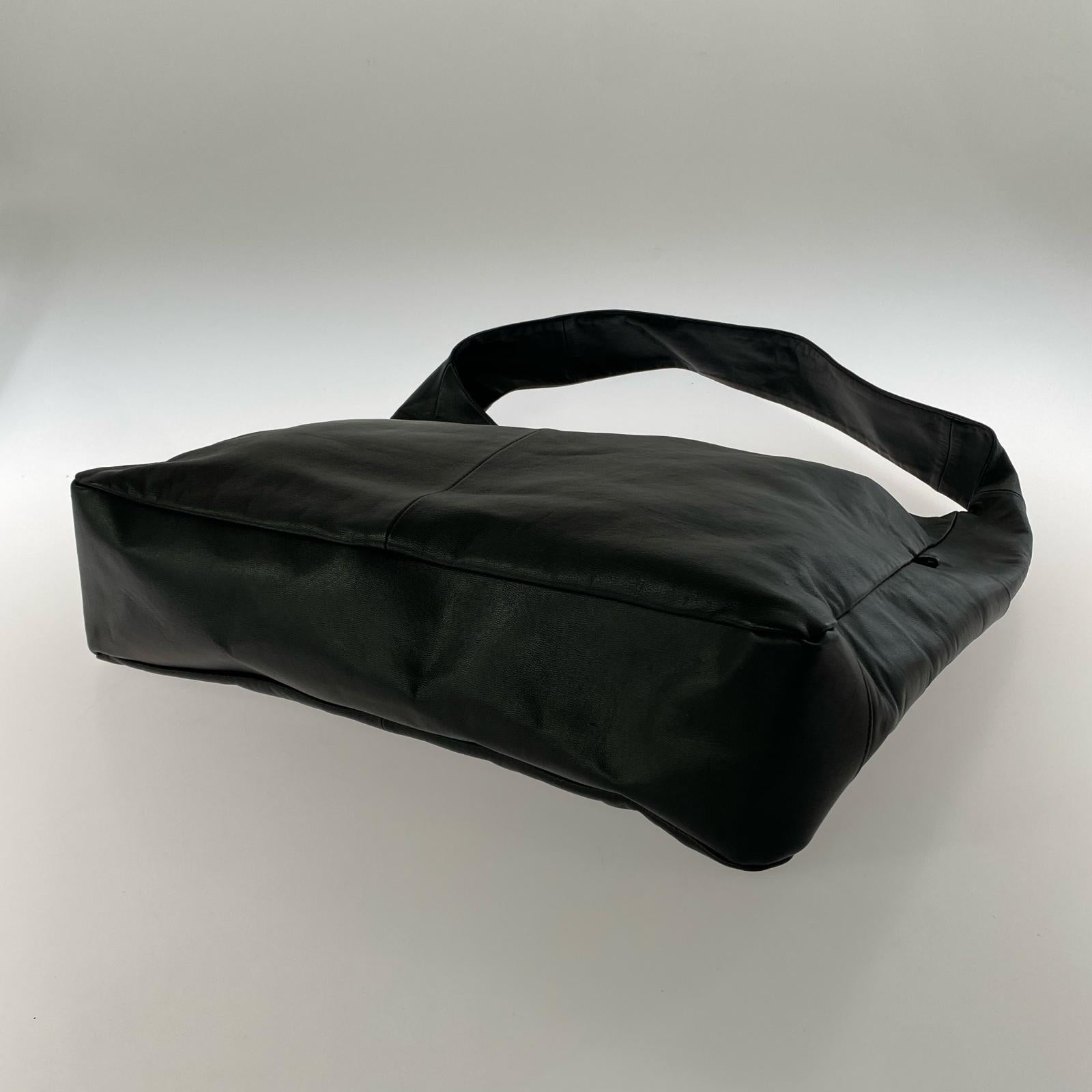 その他バッグ 24SS leather shoulder bag ブラック