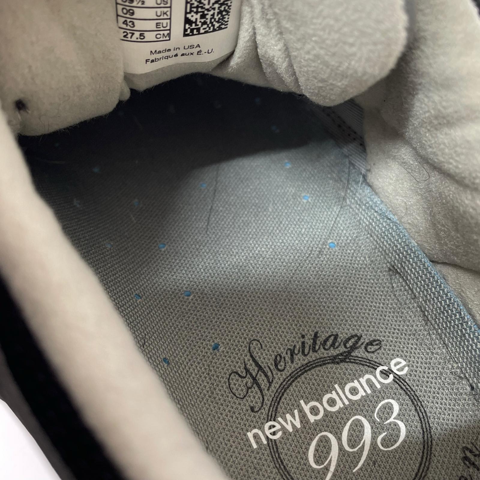 スニーカー MR993BK 27.5 27.5cm (US9 1/2 UK9 EU45) ブラック