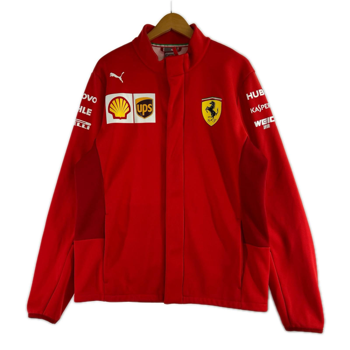ジャージ ×FERRARI ソフトシェルジャケット(L) L レッド