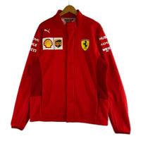 ジャージ ×FERRARI ソフトシェルジャケット(L) L レッド