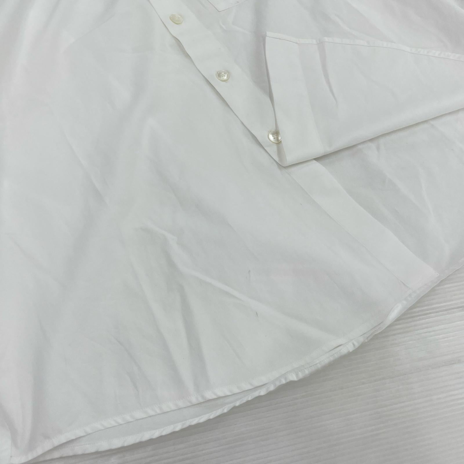 長袖シャツ AURALEE WASHED FINX TWILL BIG SHIRT 4 白 4 ホワイト