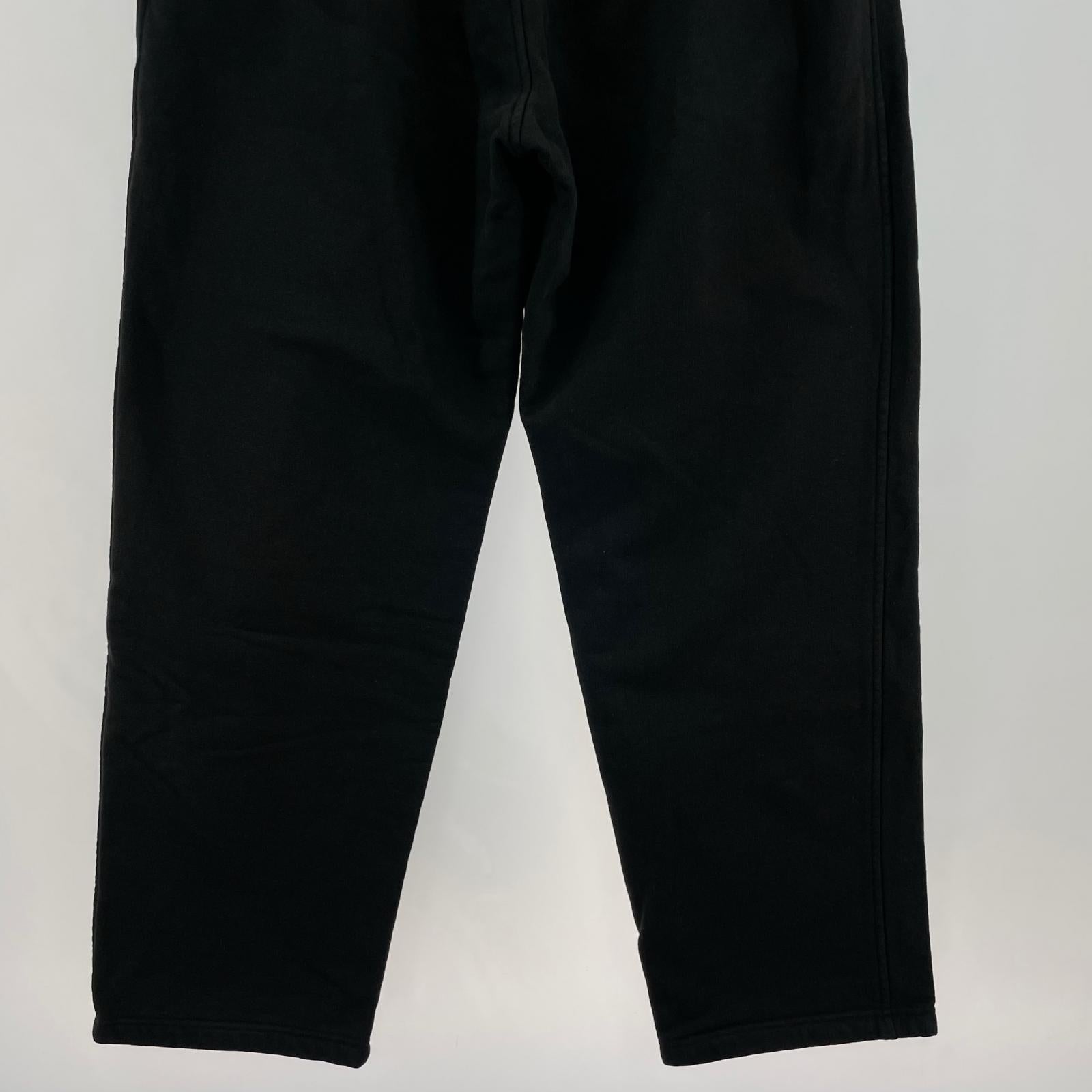パンツ COMOLI 24SS コットン裏毛パンツ スウェットパンツ 2 黒 2 ブラック