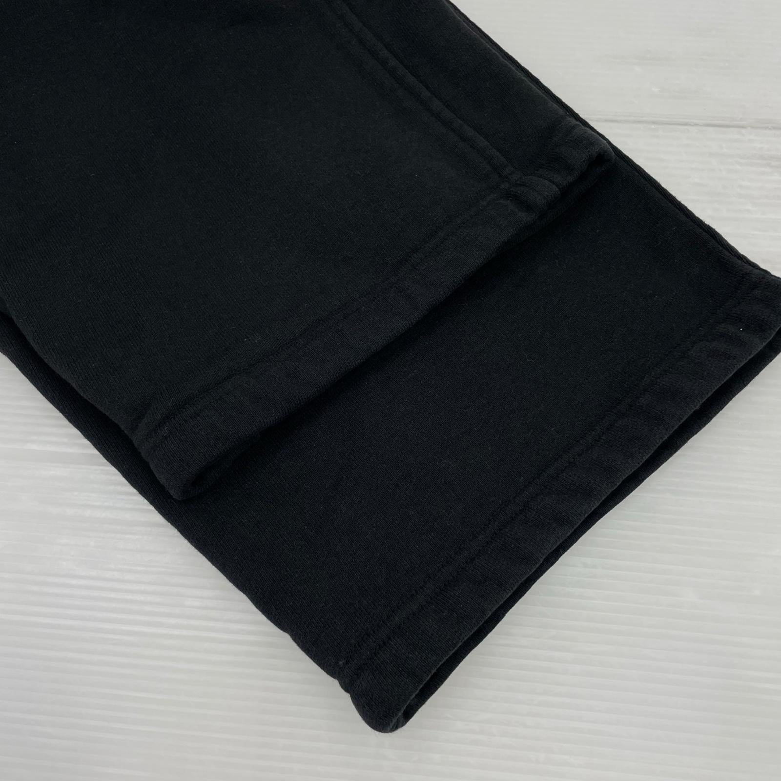 パンツ COMOLI 24SS コットン裏毛パンツ スウェットパンツ 2 黒 2 ブラック