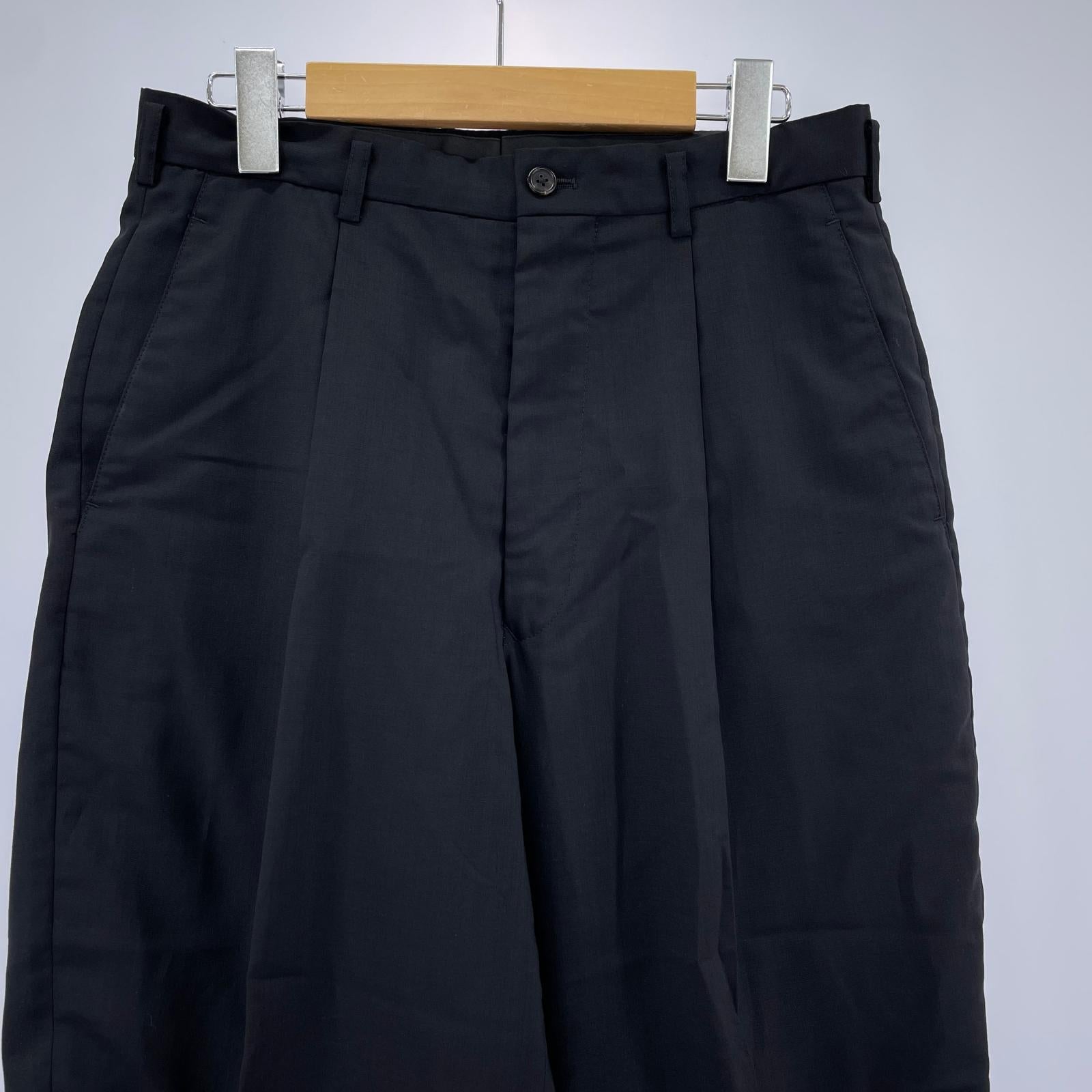 パンツ ウールタックパンツ ブラック M M ブラック