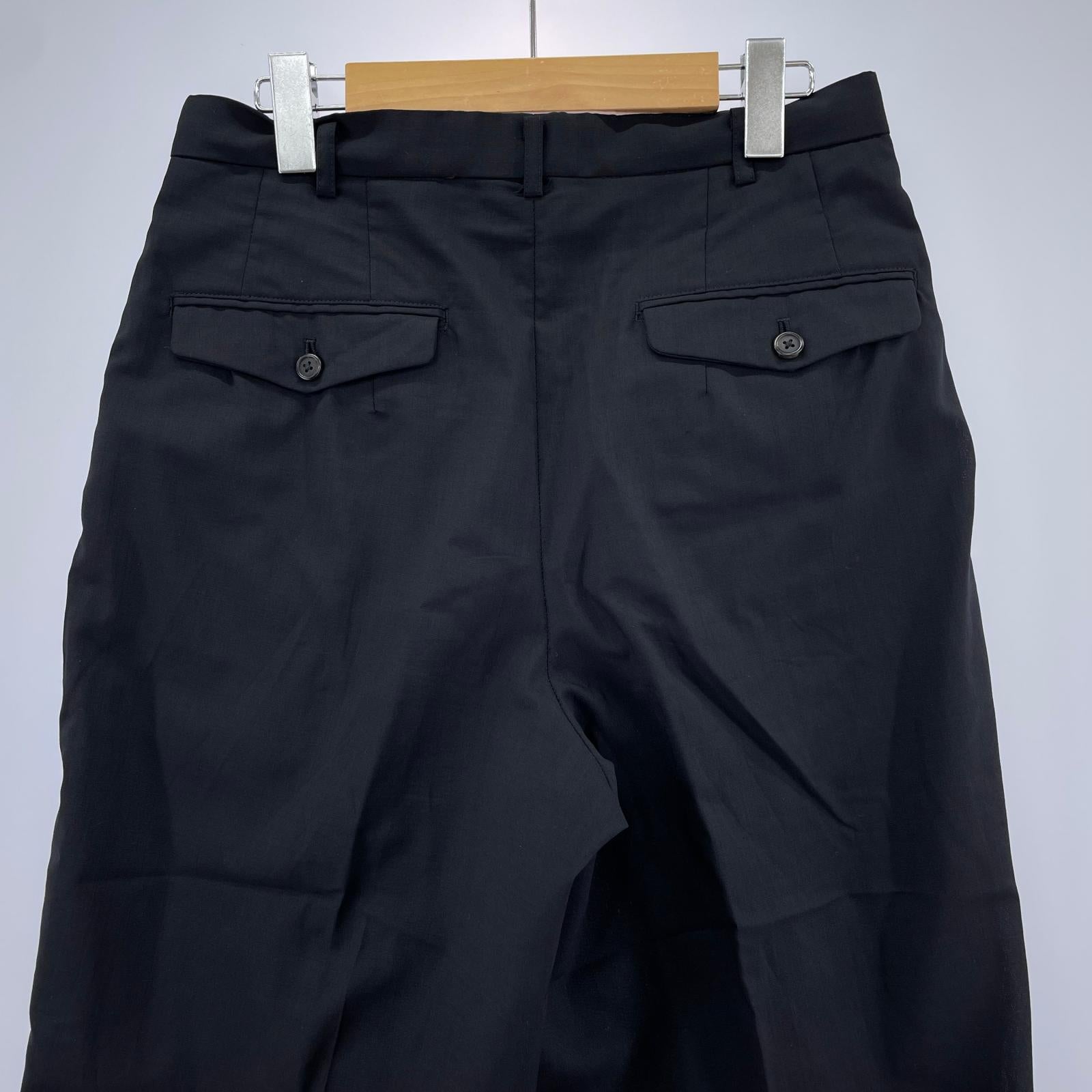 パンツ ウールタックパンツ ブラック M M ブラック