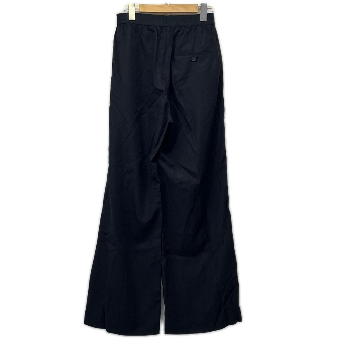 24AW Black lyocell trousers 44