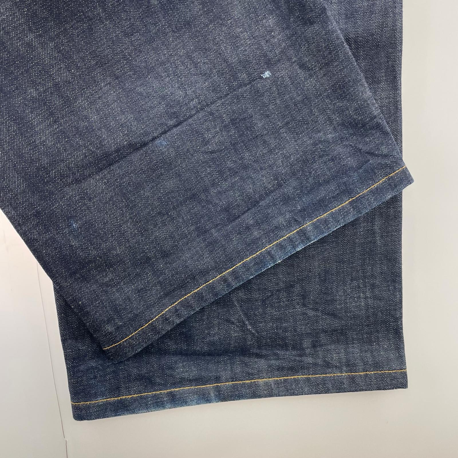 デニムパンツ NO/FAITH STUDIOS RAW DENIM JAPANESE ULTRA LOOSE FIT L L ネイビー