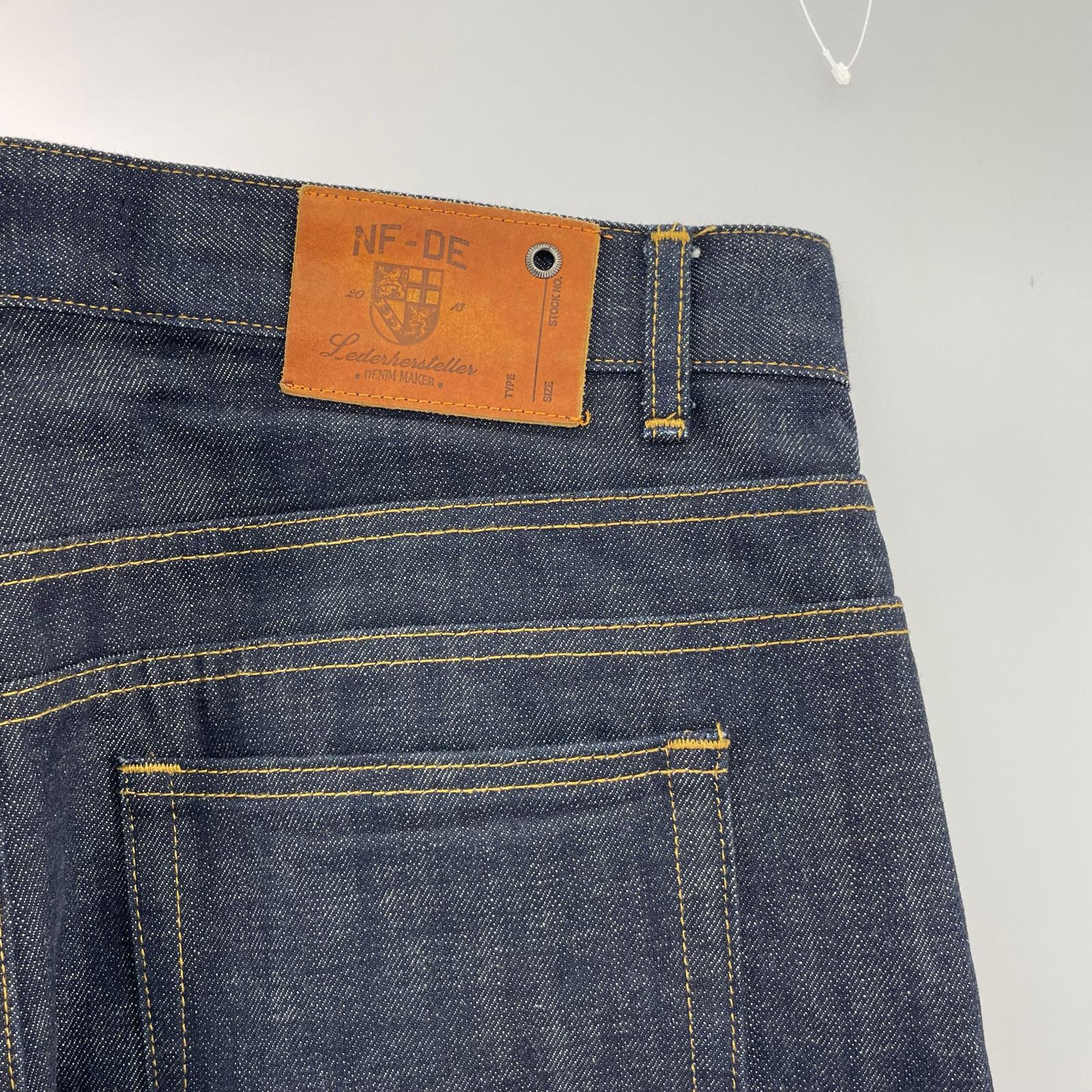 デニムパンツ NO/FAITH STUDIOS RAW DENIM JAPANESE ULTRA LOOSE FIT L L ネイビー
