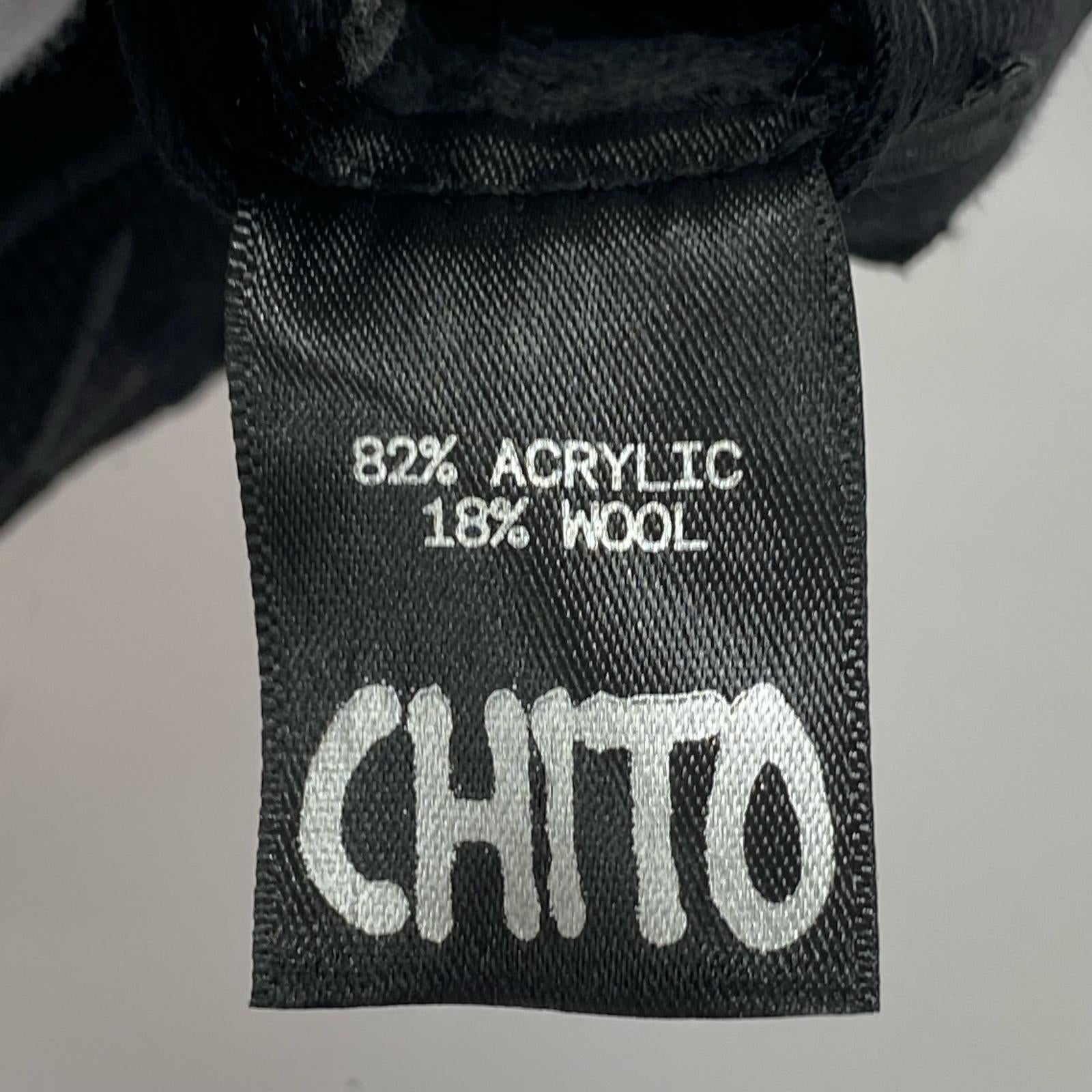 キャップ CHITO FINESSE PUP HAT CAP スナップバックキャップ 黒 ブラック