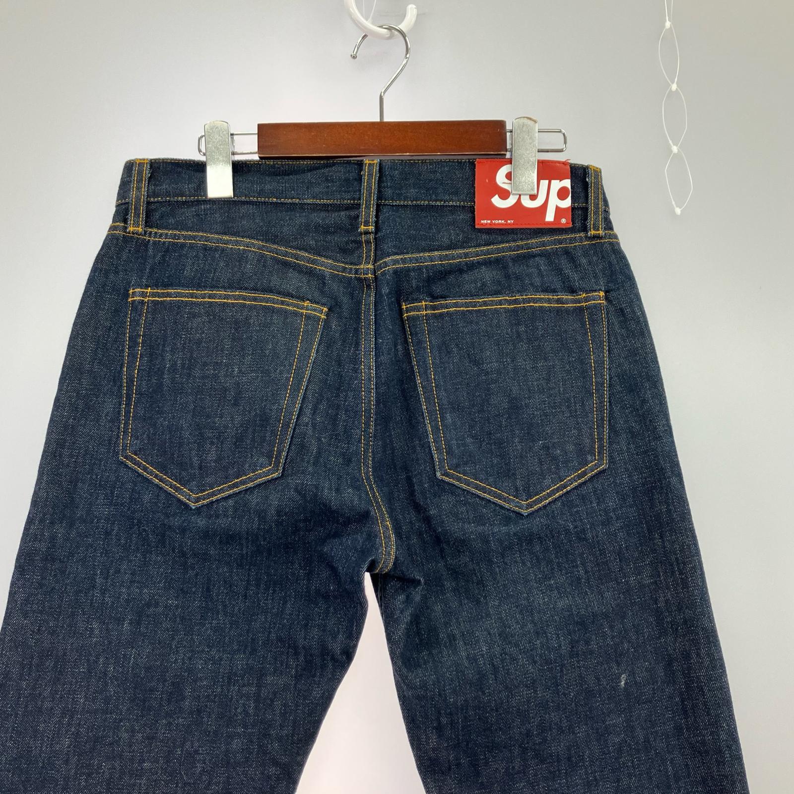 デニムパンツ Rigid Slim Selvedge Jeans (30) 濃紺インディゴ 30 ネイビー