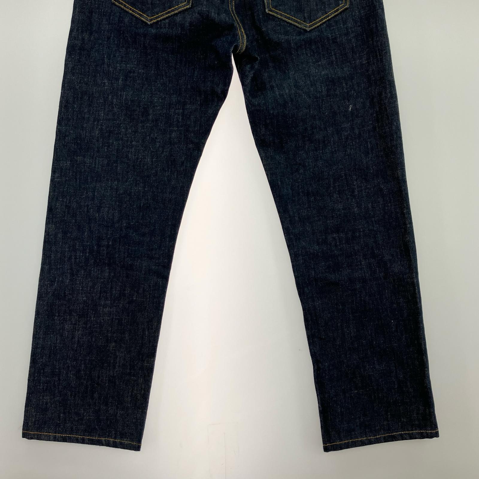 デニムパンツ Rigid Slim Selvedge Jeans (30) 濃紺インディゴ 30 ネイビー