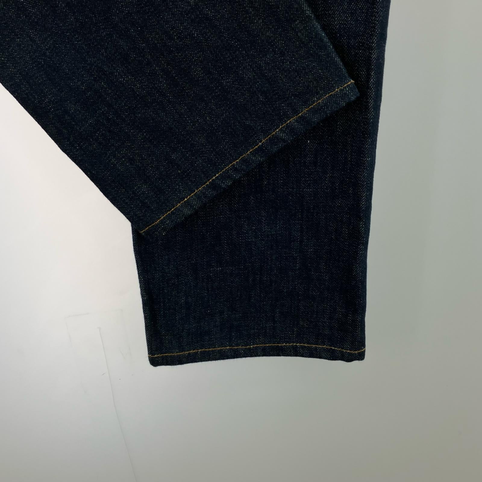 デニムパンツ Rigid Slim Selvedge Jeans (30) 濃紺インディゴ 30 ネイビー