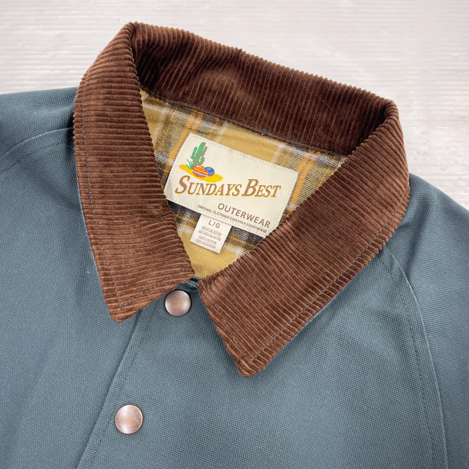 ジャケット SUNDAYS BEST COACHES JACKET HUNTER GREEN L
