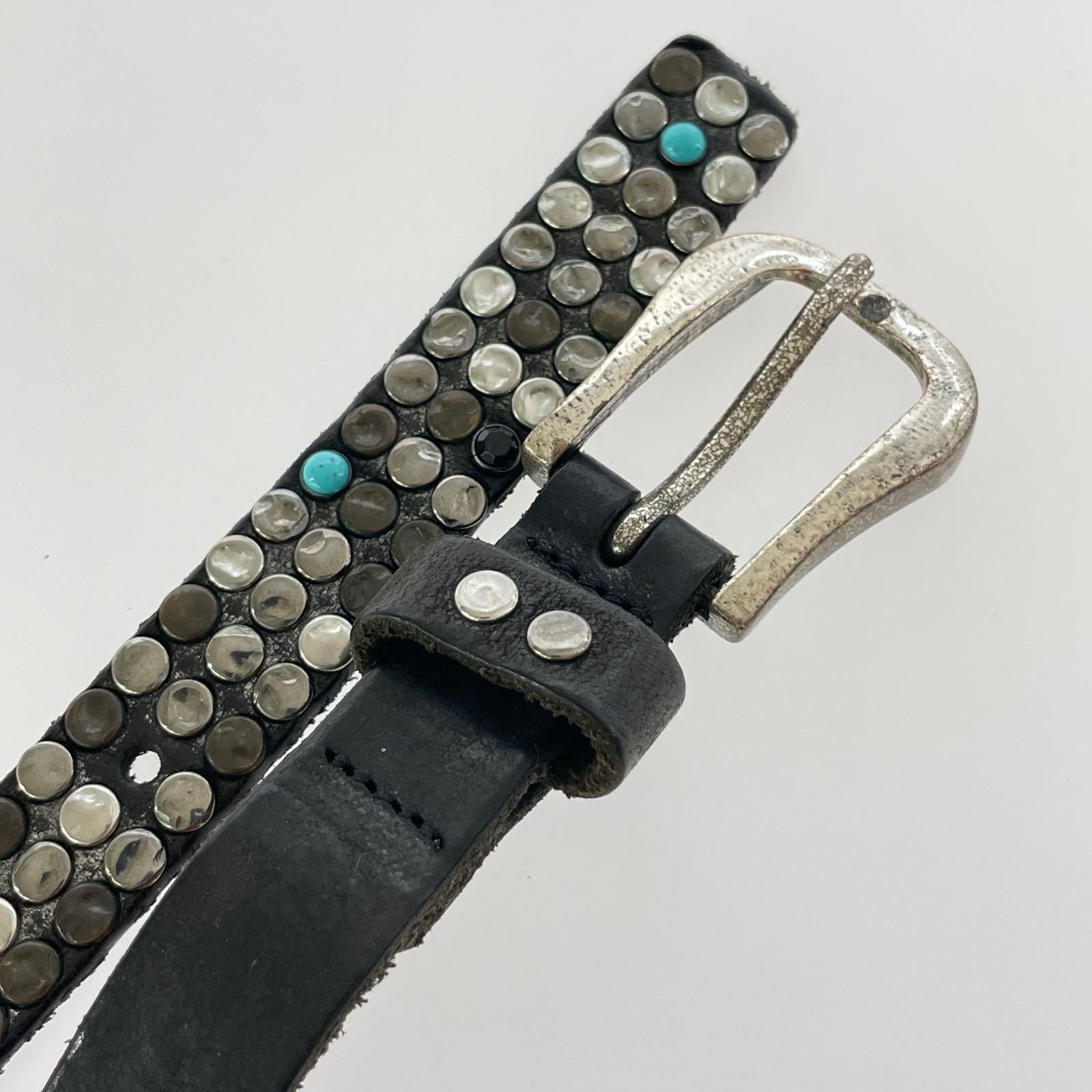 その他アクセサリー CURIOSO STILE スタッズ ナローベルト ブラック