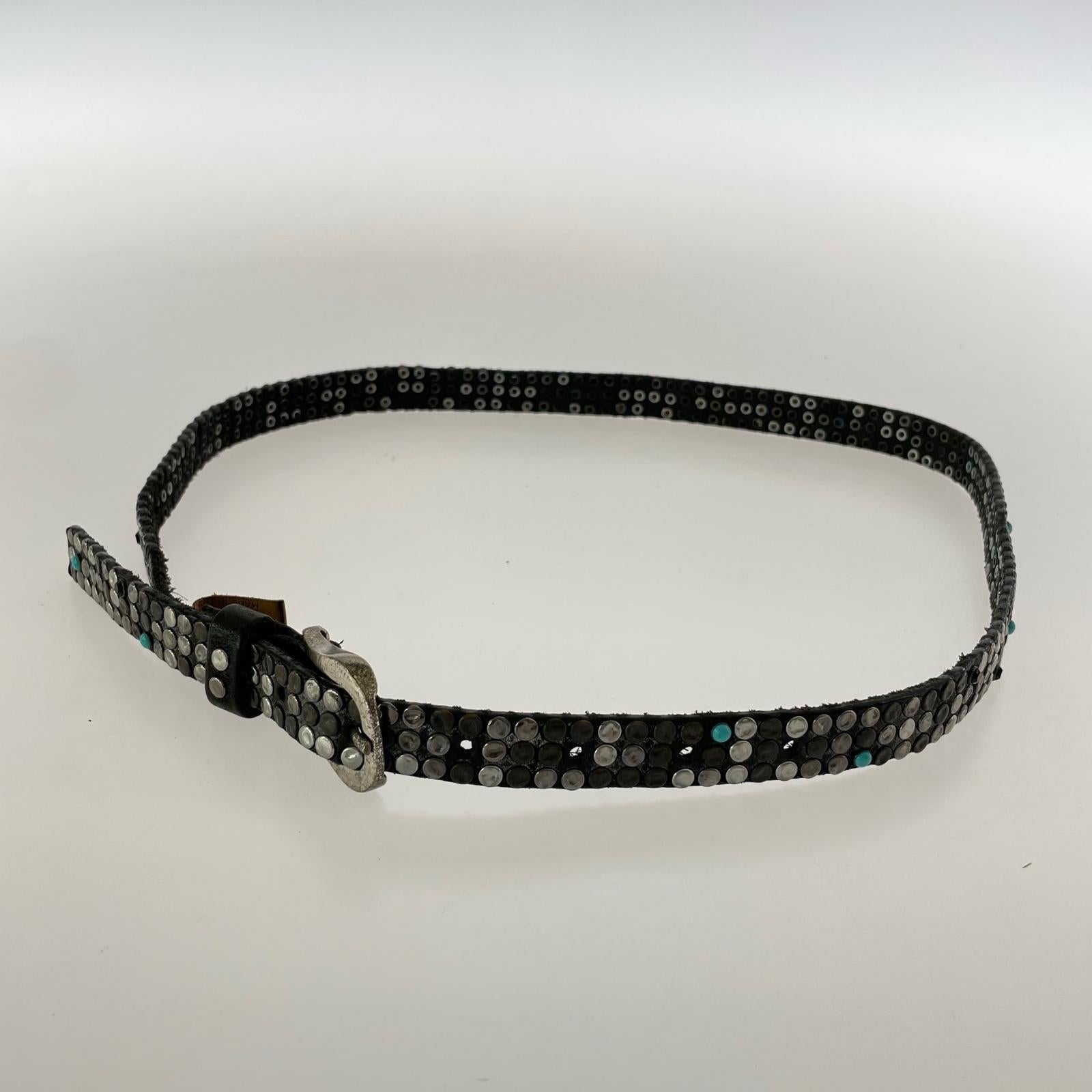その他アクセサリー CURIOSO STILE スタッズ ナローベルト ブラック