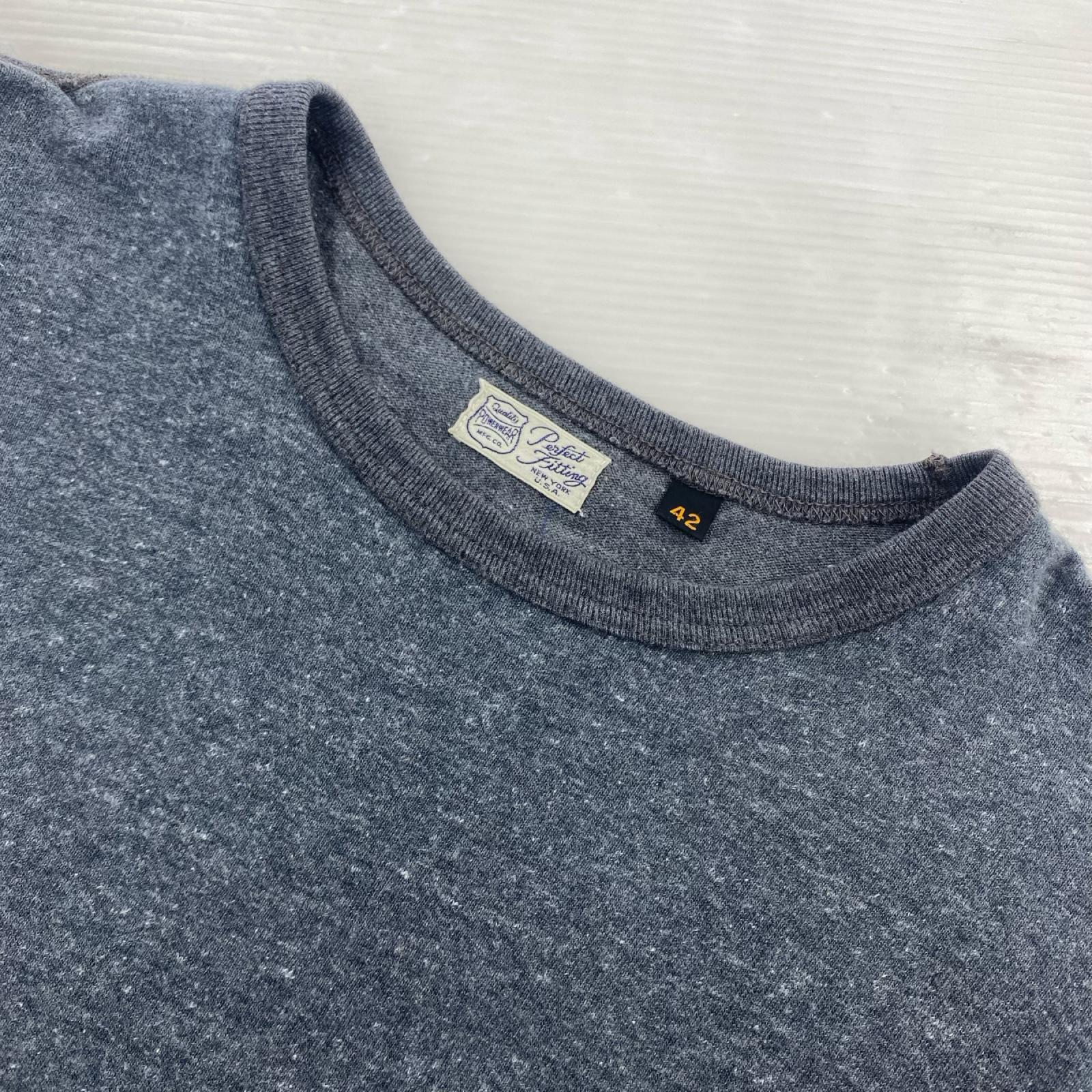 半袖Tシャツ POWERWEAR 袖リブ 灰 (42) 42 グレー