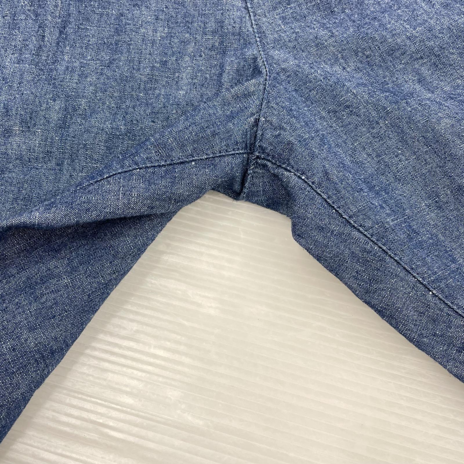 ショートパンツ Bermuda Shorts Chambray Canvas 28 ネイビー