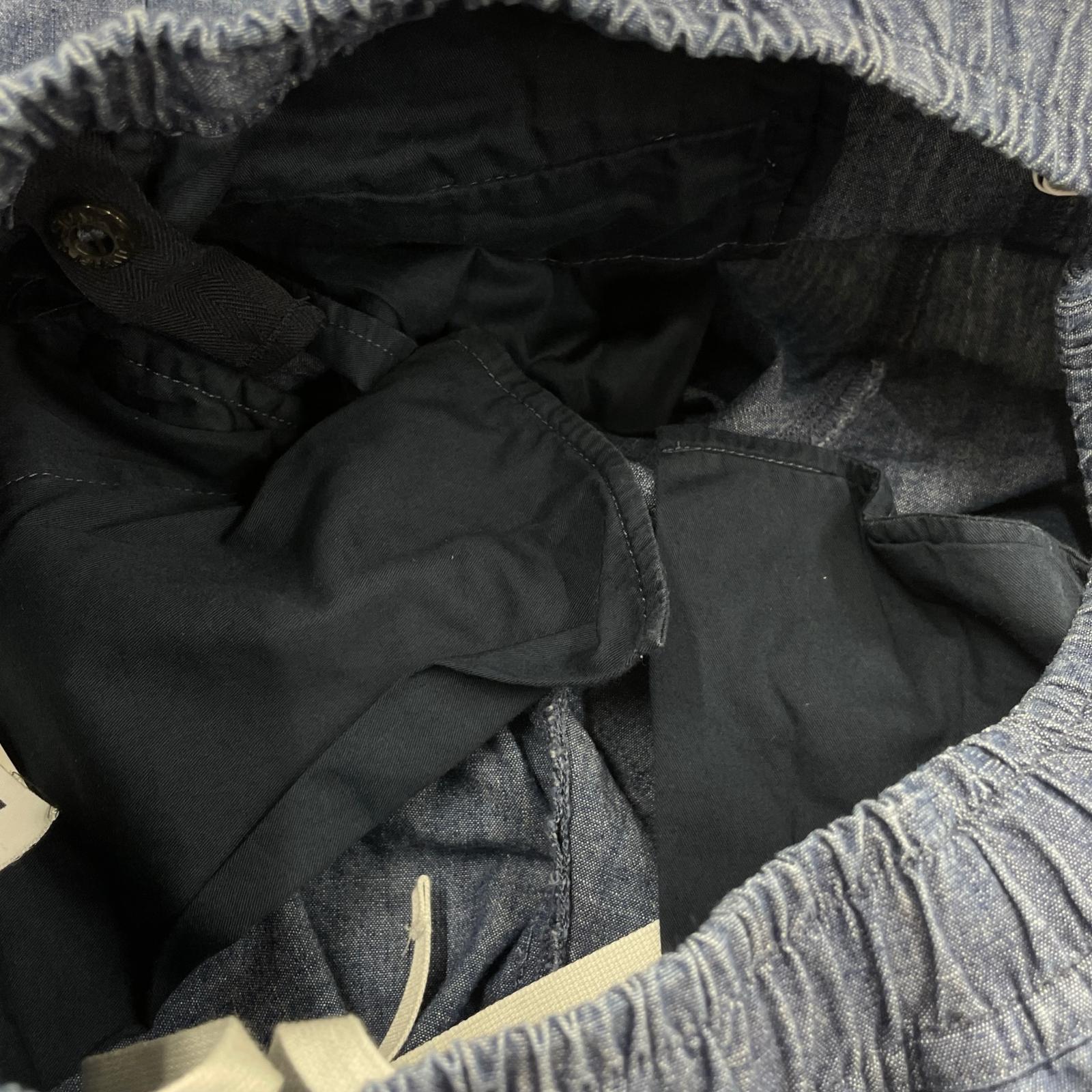 ショートパンツ Bermuda Shorts Chambray Canvas 28 ネイビー