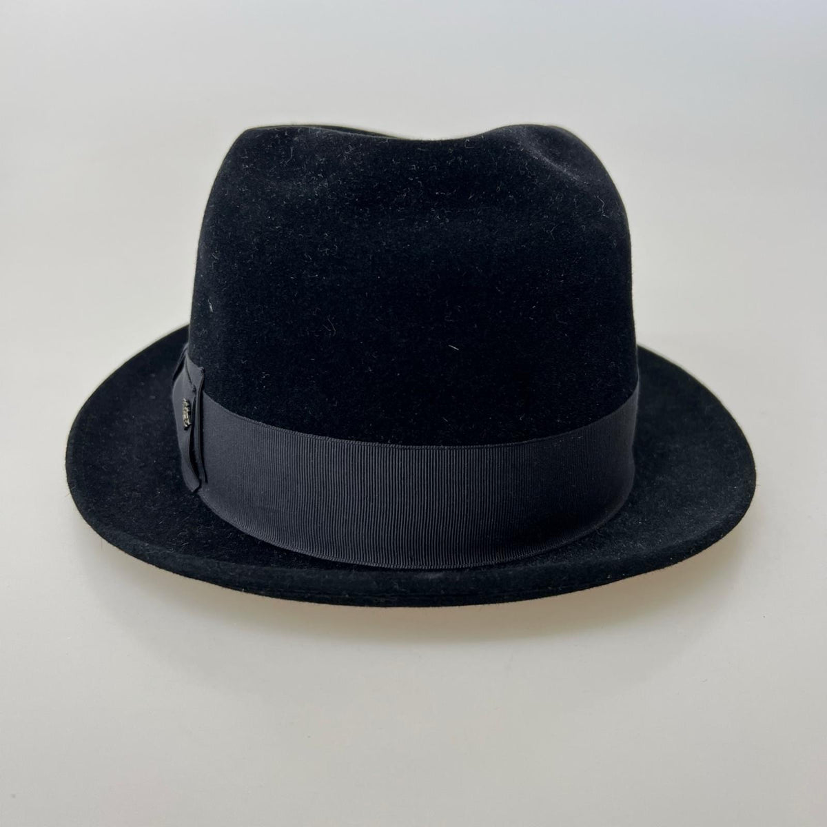 ハット FUJI HAT Kitton 中折ハット 黒 56 ブラック