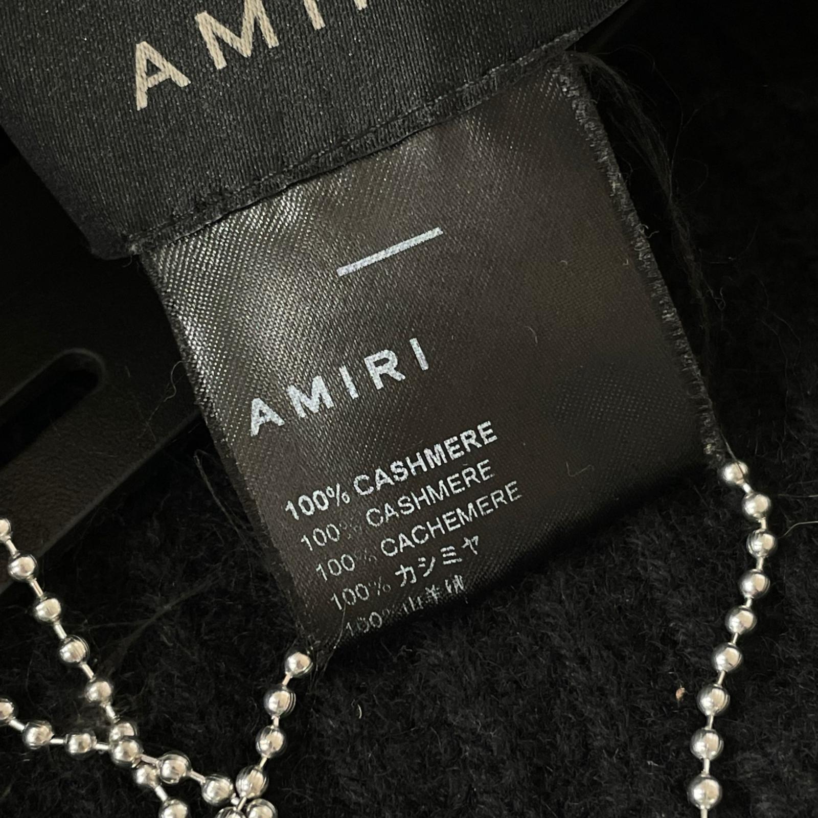 ニットキャップ AMIRI ブラック