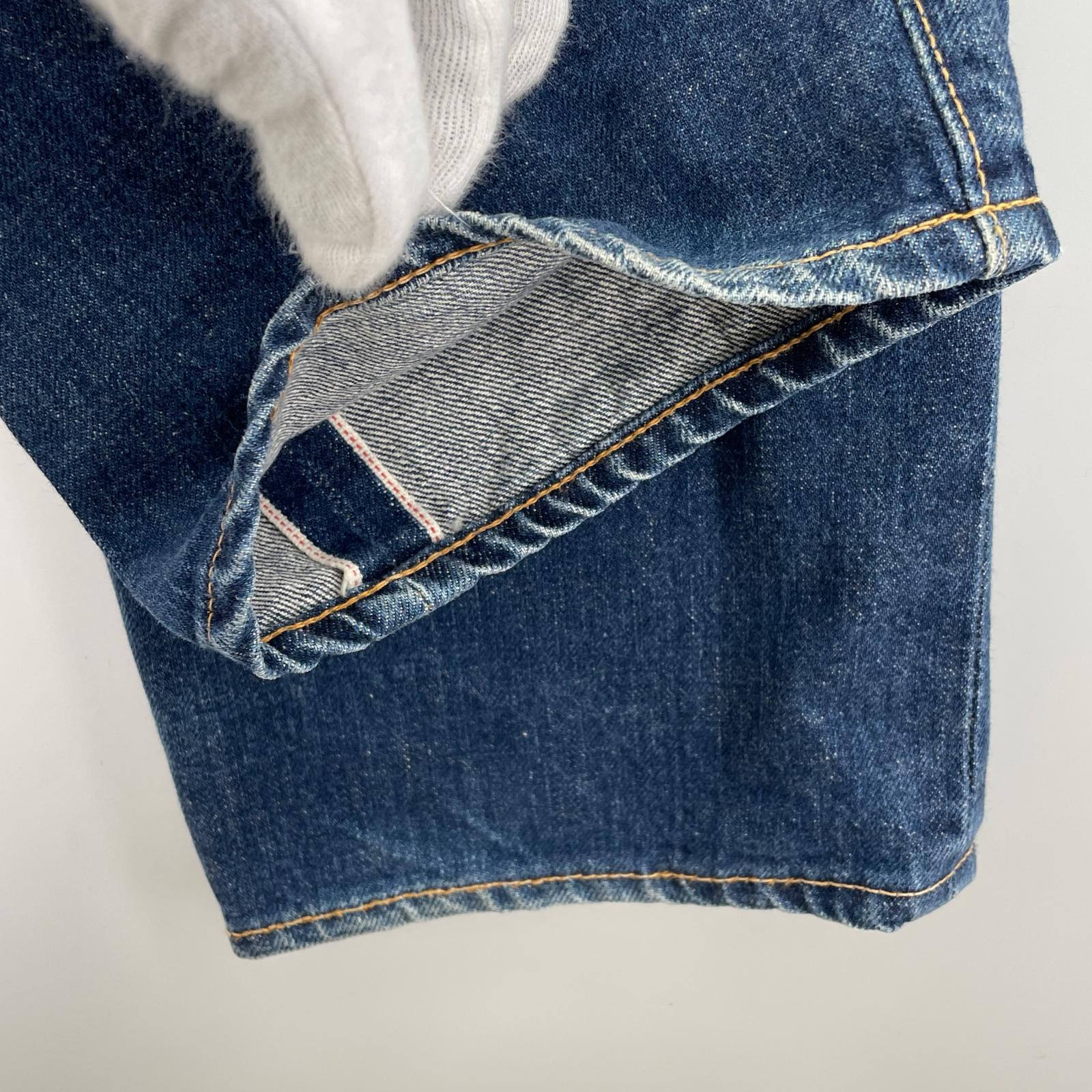 デニムパンツ 2504XX 水牛パッチ カモメ シンチバック W30 30 ブルー