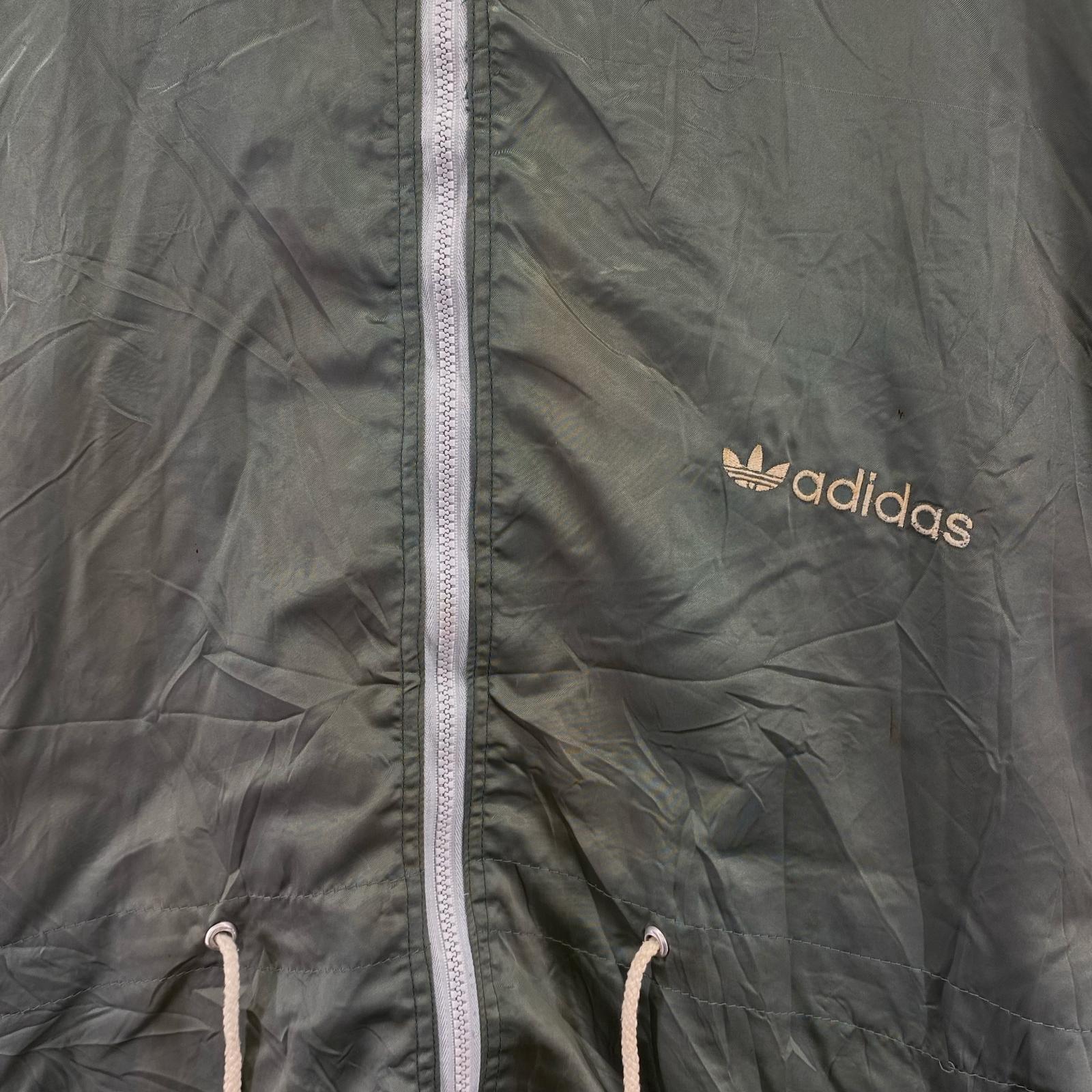 ジャケット OLD adidas/ナイロンジャケット カーキ