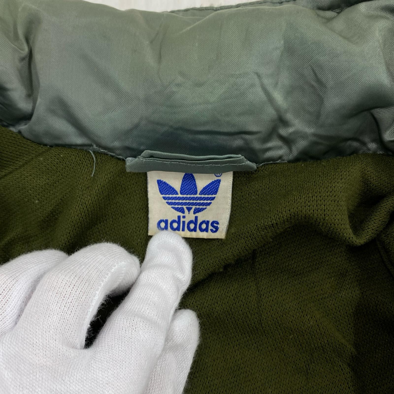 ジャケット OLD adidas/ナイロンジャケット カーキ