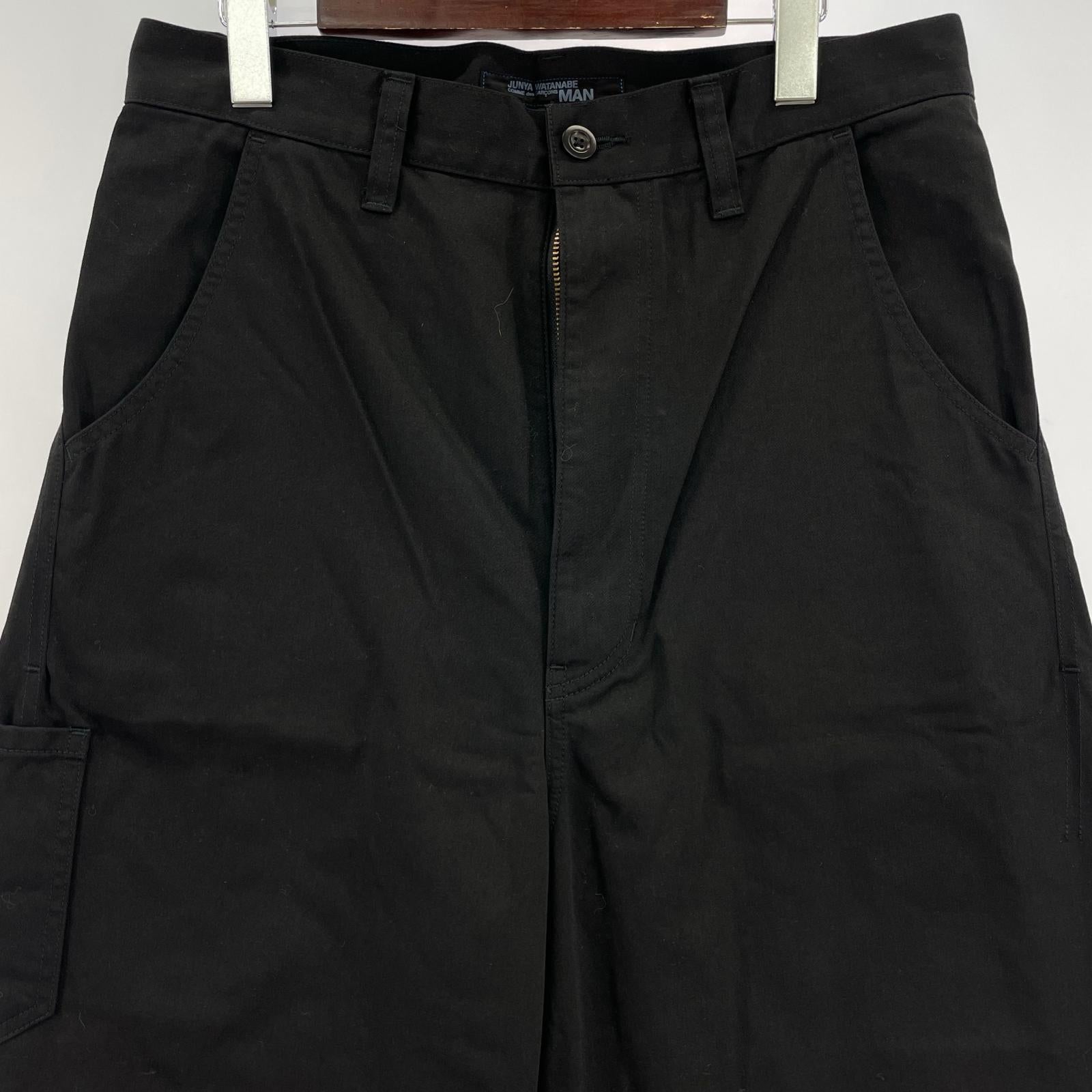 パンツ JUNYA WATANABE MAN 20AW 後染め立体裁断チノパンツ S ブラック S ブラック