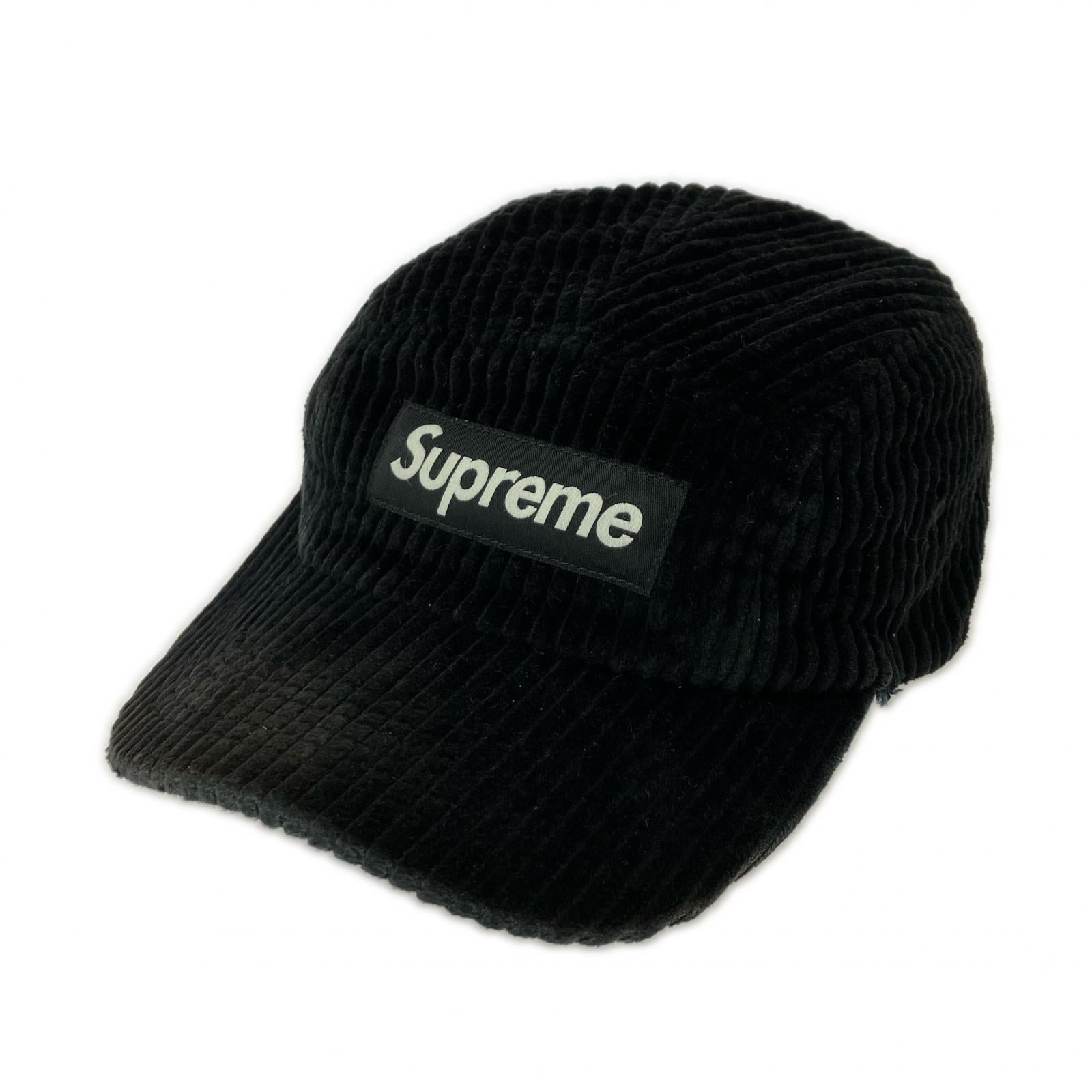 キャップ corduroy box logo 黒 ブラック