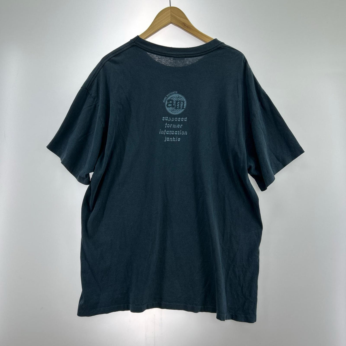 半袖Tシャツ Alanis Morissette 紺 ネイビー