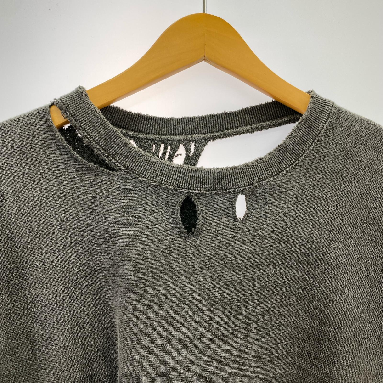 スウェット S/S CRASH CREWNECK 2 グレー