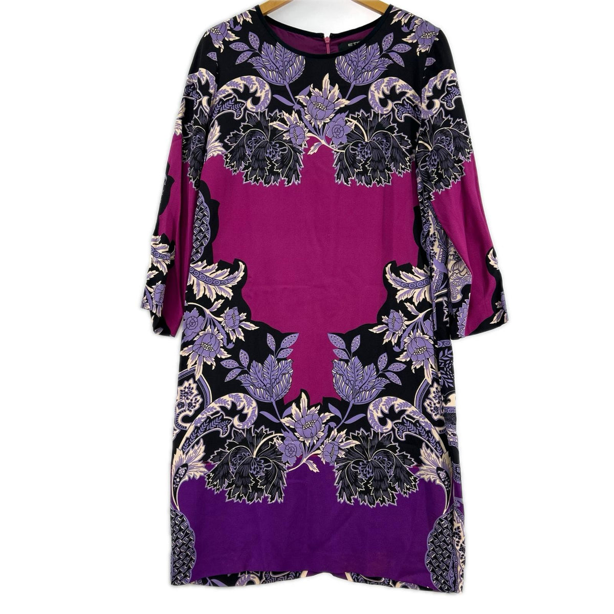 ワンピース ETRO 長袖ワンピース 44 パープル