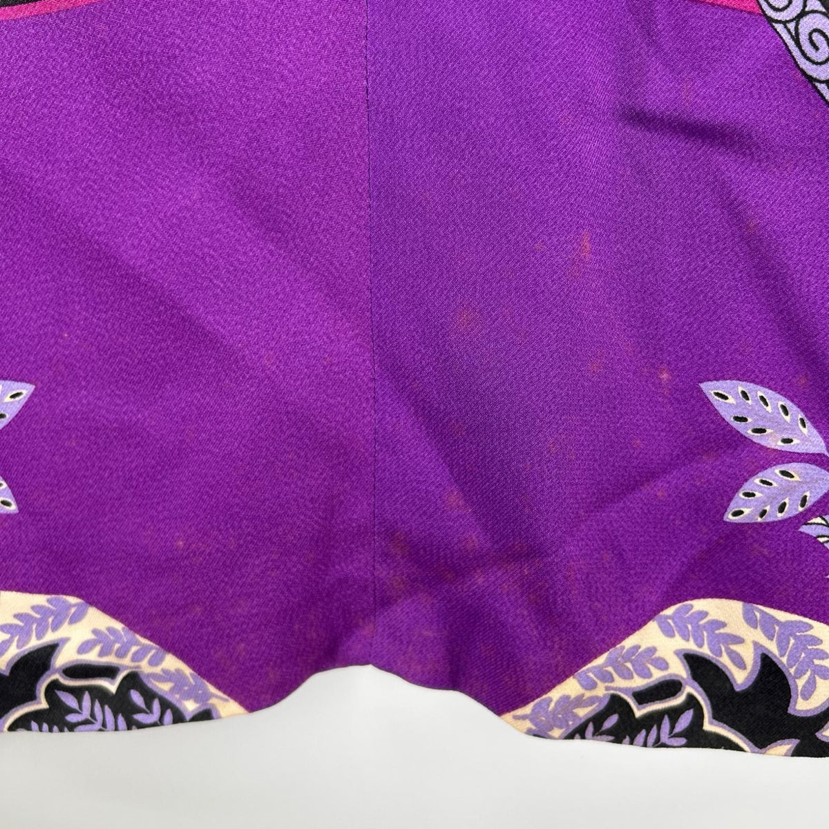 ワンピース ETRO 長袖ワンピース 44 パープル