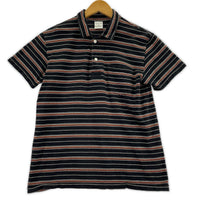 ポロシャツ S/S ボーダー BLS K S ブラック