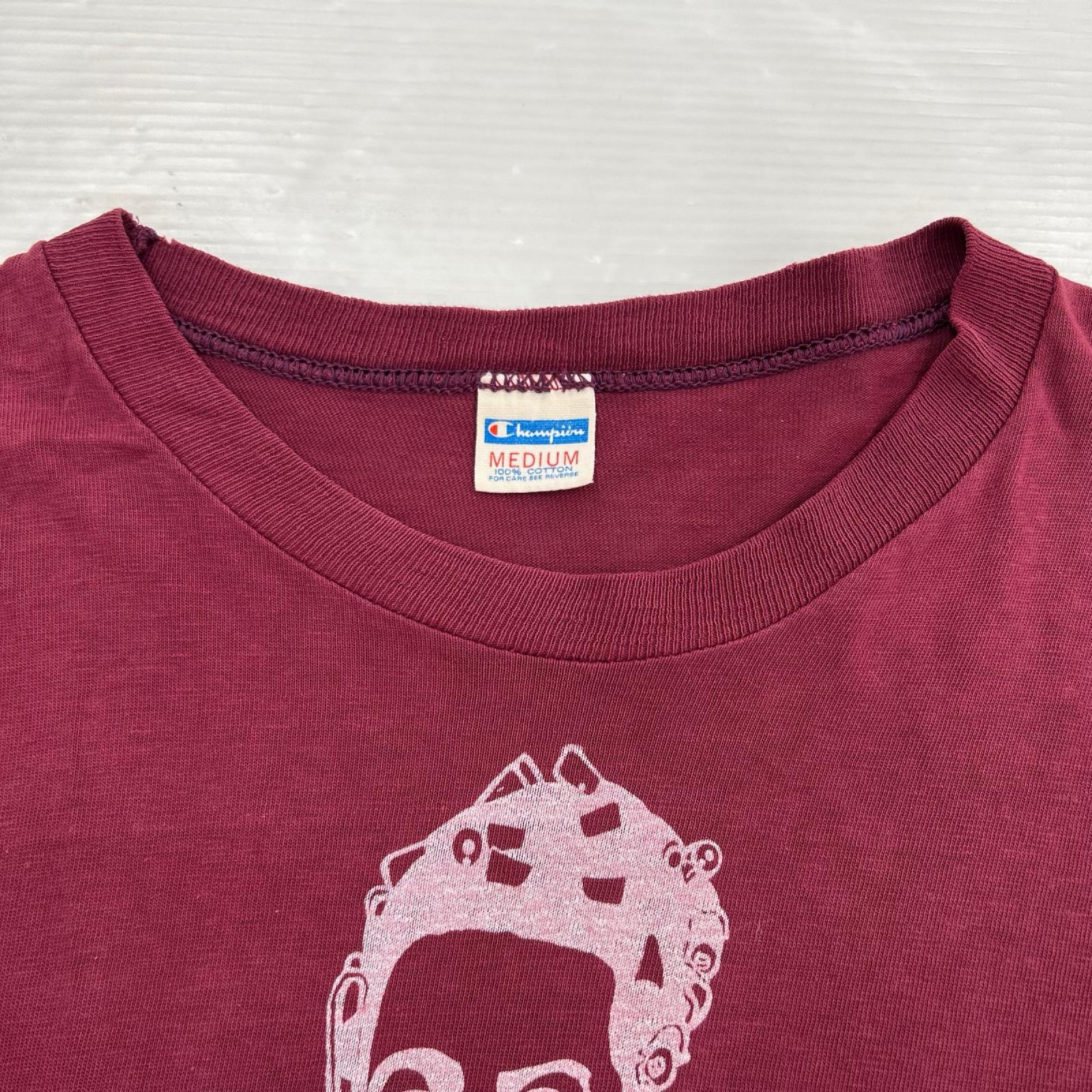 半袖Tシャツ バータグ バーガンディー M