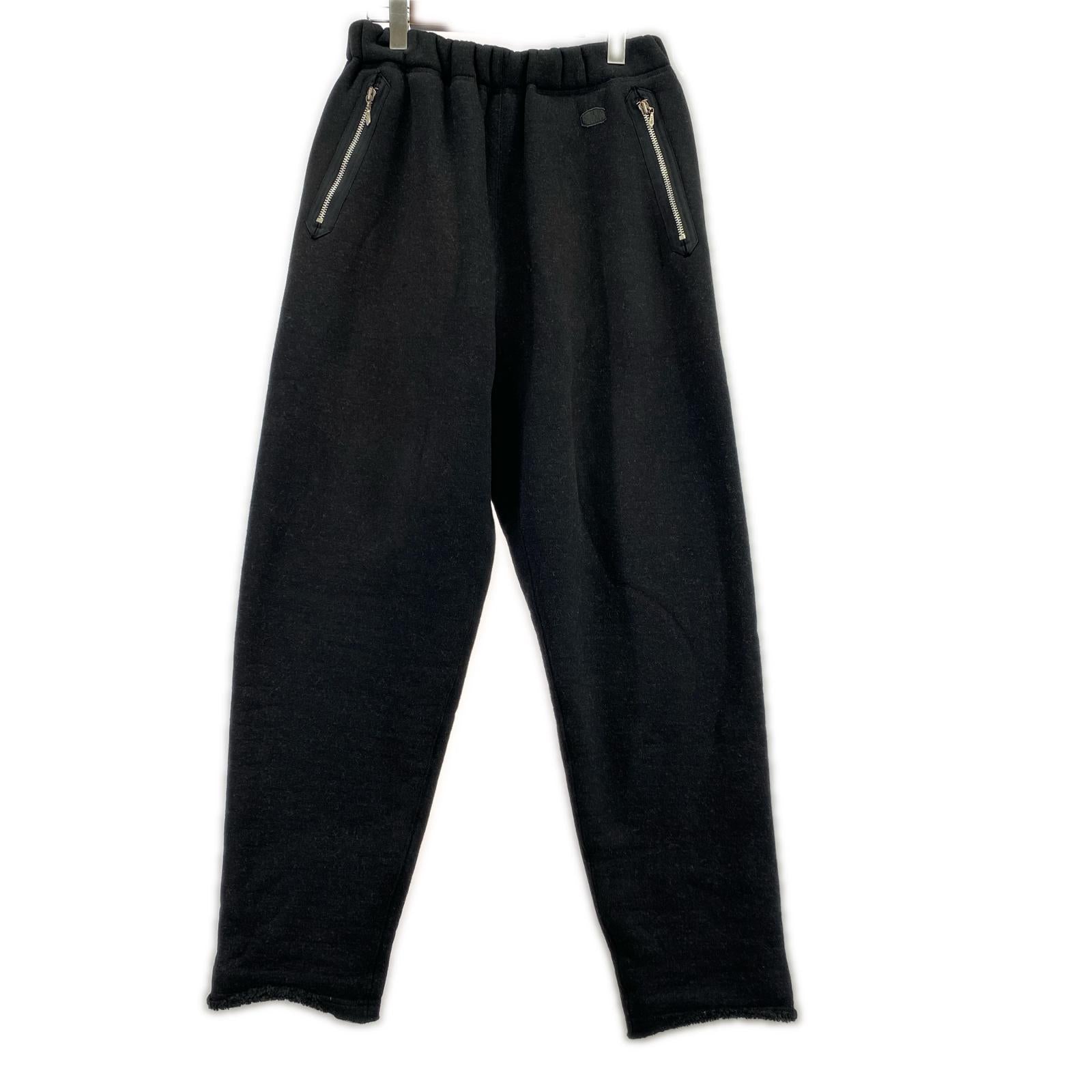 パンツ BRETT Wool Cashmere Boa Sweat Pants S ブラック