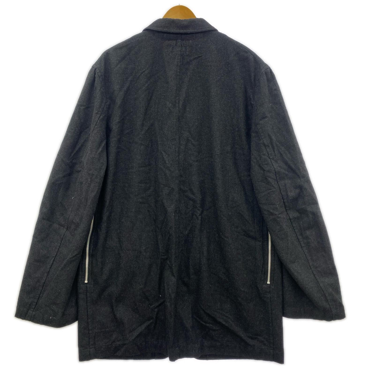 ジャケット SHIRTS 04AW サイドジップ ウールジャケット L ブラック