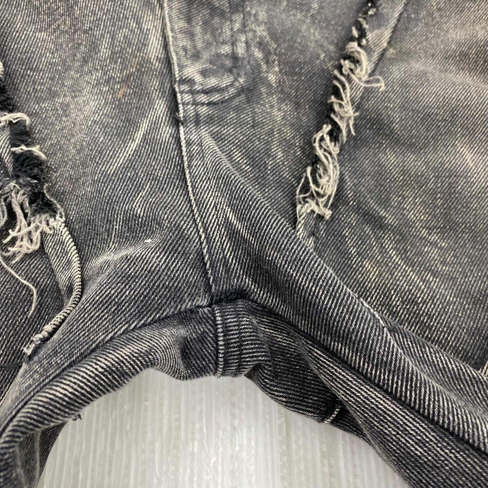 デニムパンツ Cyvist 再構築 フレア ブラック 32 ブラック