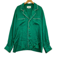 長袖シャツ SILK PYAJAMA TOP 緑 (L) L グリーン