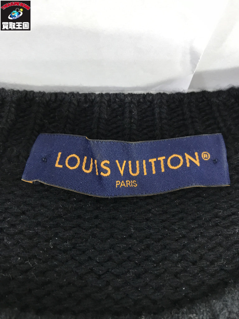 23SS LV Music Line Embroidered 黒 (S) RM231 Q81 HON88W