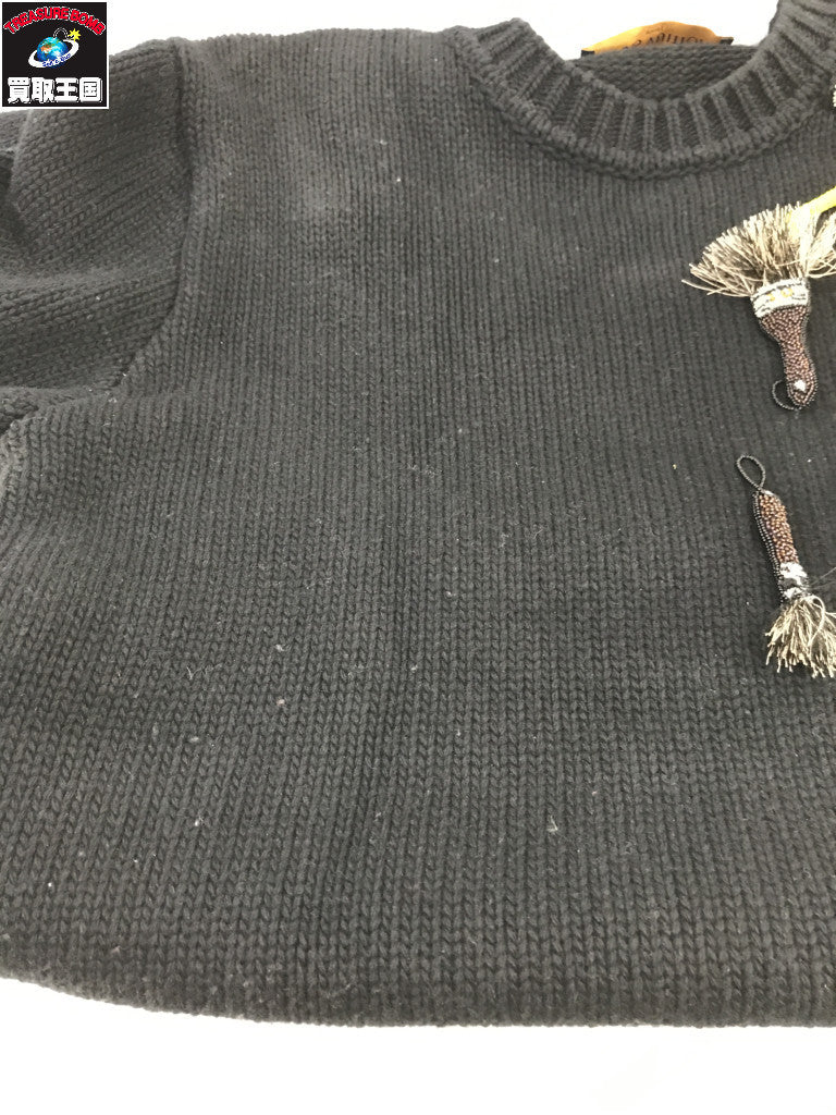 23SS LV Music Line Embroidered 黒 (S) RM231 Q81 HON88W