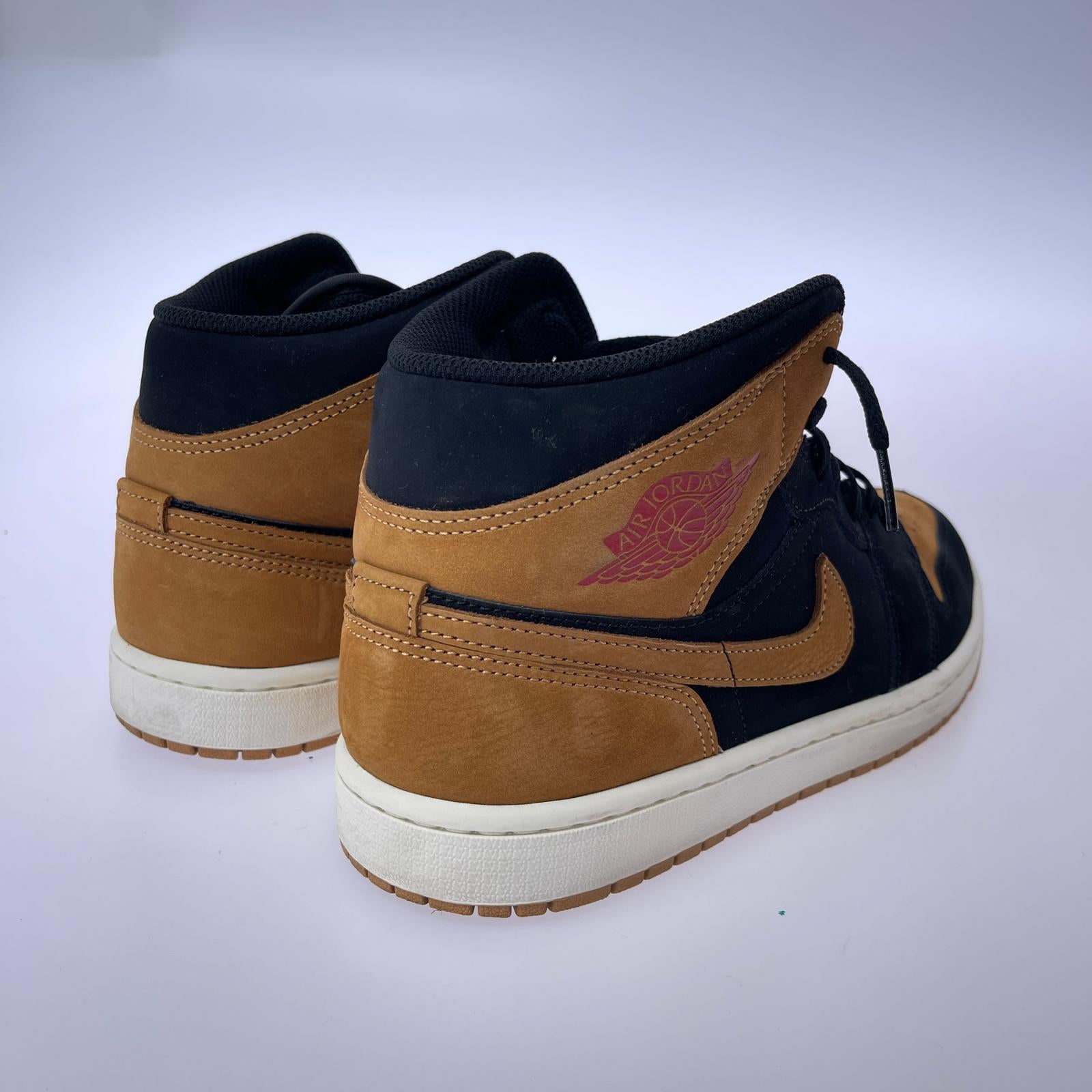 スニーカー Air Jordan 1 Mid SE 黒茶 (28.5) 28.5cm (US10 1/2 UK10 EU47)