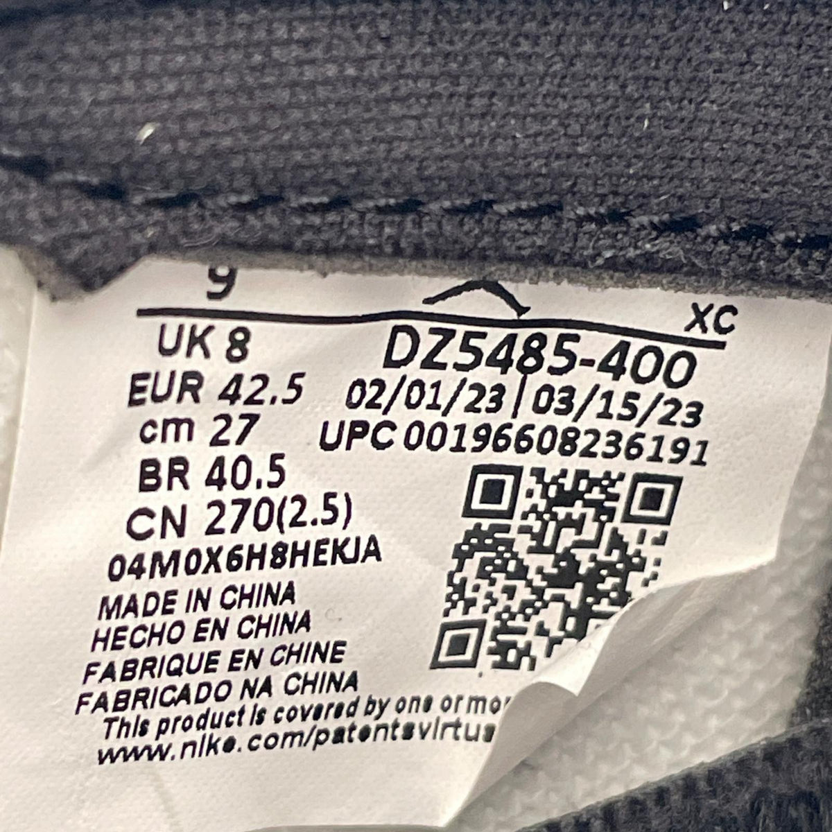 スニーカー Air Jordan 1 Retro High OG 27.0cm 27cm (US9 UK8 1/2 EU44)