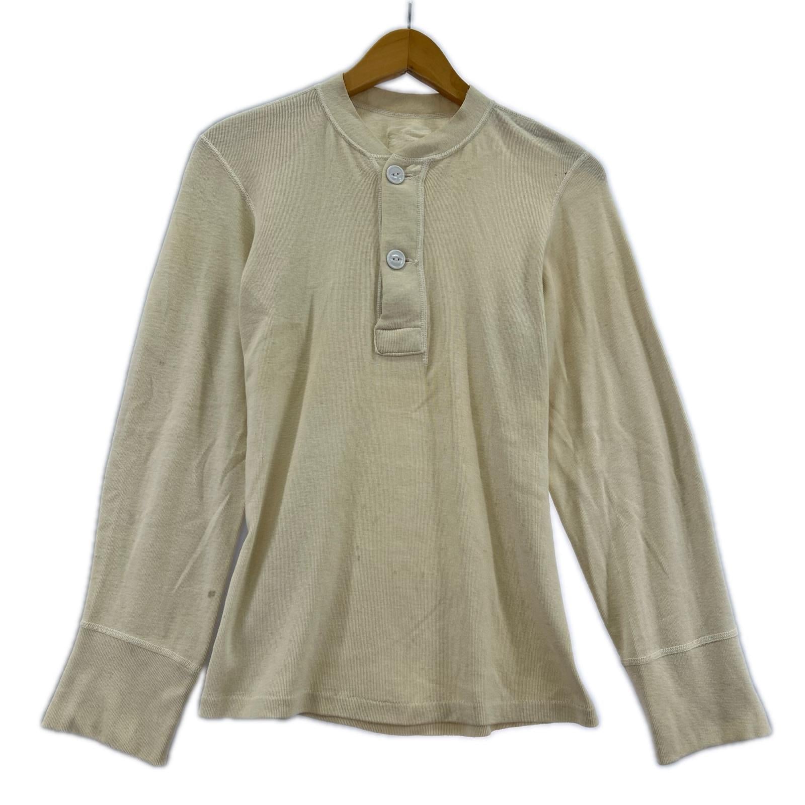 長袖Tシャツ US ARMY ヘンリーネック ベージュ