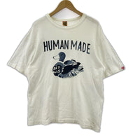 半袖Tシャツ ダックプリントTシャツ L ホワイト