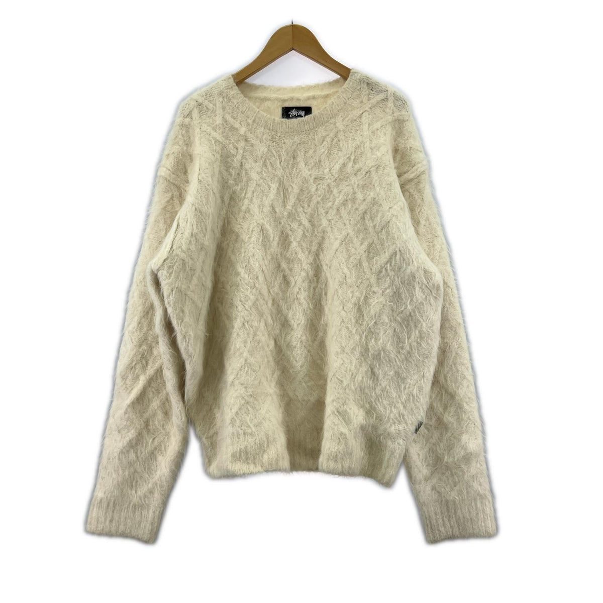 ニット Fuzzy Lattice Crew ニット アイボリー